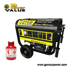Gasgenerator manufacturer 6kva 6kw Wood gas generator For Sale With Tire Kit